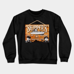 Skipper Gilligan's Island Wooden Sign Crewneck Sweatshirt